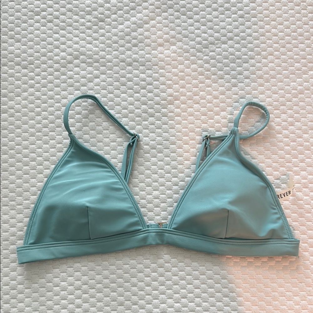 Forever 21 Teal Triangle Bikini Top